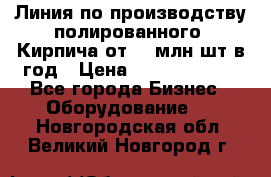 Линия по производству полированного  Кирпича от 70 млн.шт.в год › Цена ­ 182 500 000 - Все города Бизнес » Оборудование   . Новгородская обл.,Великий Новгород г.